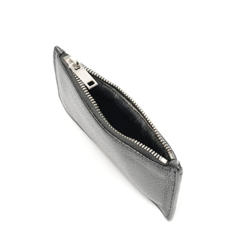 YVES SAINT LAURENT Leather coin case included Card Case black WS25066