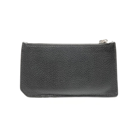 YVES SAINT LAURENT Leather coin case included Card Case black WS25066