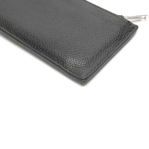 YVES SAINT LAURENT Leather coin case included Card Case black WS25066