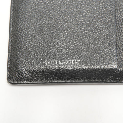 YVES SAINT LAURENT Leather coin case included Card Case black WS25066