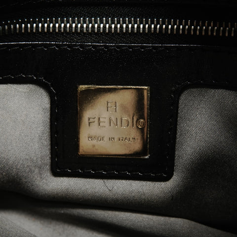FENDI Far Mamma Baguette One Belt Shoulder Bag black WS25068