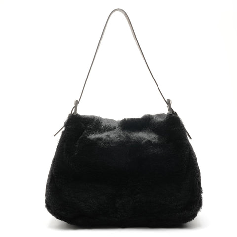 FENDI Far Mamma Baguette One Belt Shoulder Bag black WS25068