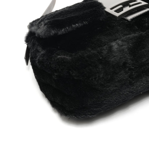 FENDI Far Mamma Baguette One Belt Shoulder Bag black WS25068