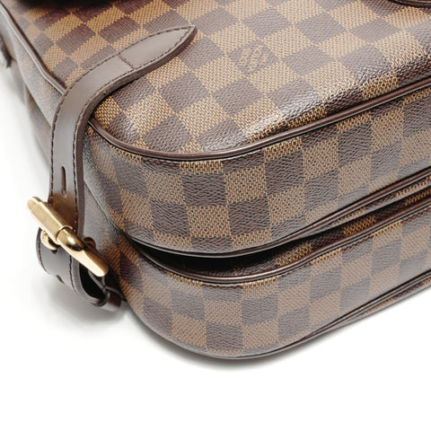 LOUIS VUITTON 2008 Damier Highbury Shoulder Bag Brown WS25071