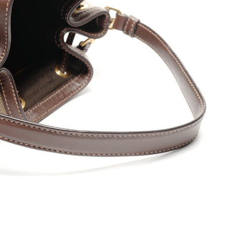 PRADA Jacquard logo drawstring bag Shoulder Bag beige WS25072