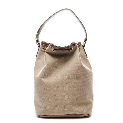 PRADA Jacquard logo drawstring bag Shoulder Bag beige WS25072