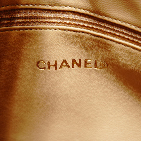 CHANEL 1st Series 1989-1991 Caviar Skin COCO Mark One Belt Shoulder Bag beige WS25073