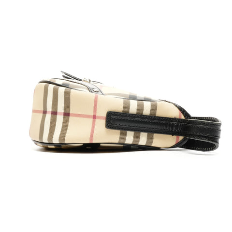 BURBERRY PVC Nova Check One Belt Shoulder Bag beige WS25074