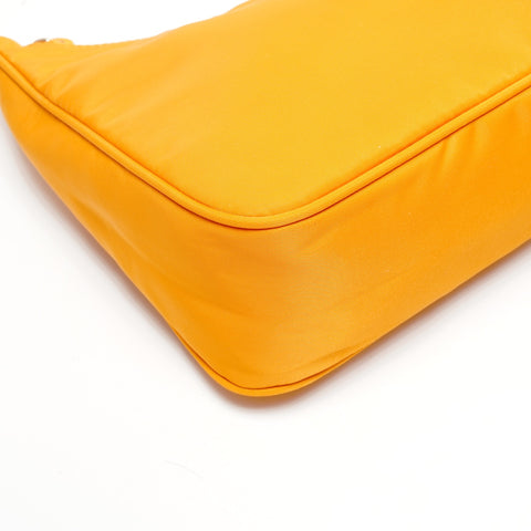 PRADA Nylon Hobo Mini Handbag Orange WS25076