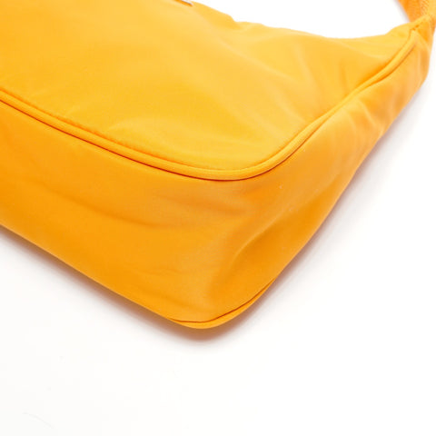 PRADA Nylon Hobo Mini Handbag Orange WS25076