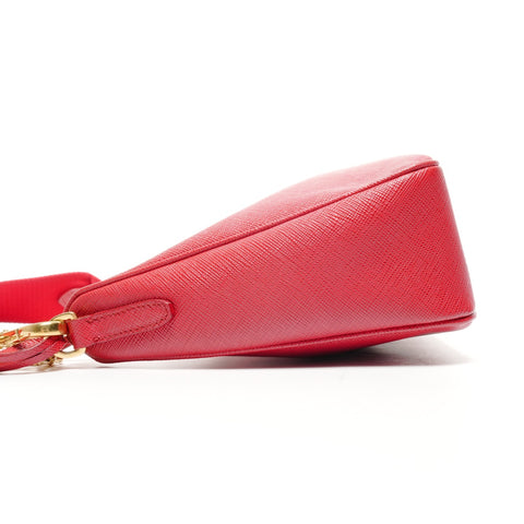 PRADA Re-Edition 2005 Saffiano Leather Shoulder Bag Red WS25080