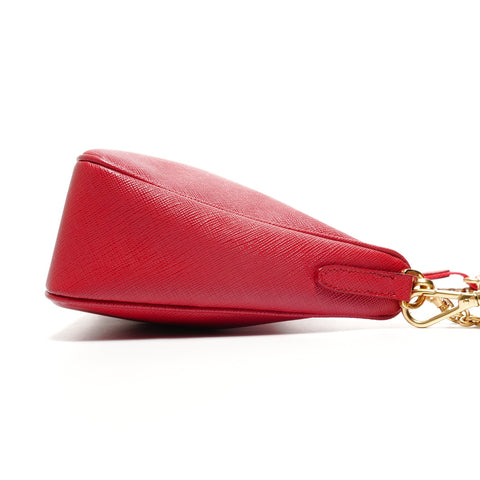 PRADA Re-Edition 2005 Saffiano Leather Shoulder Bag Red WS25080