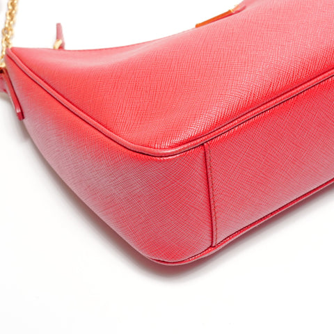 PRADA Re-Edition 2005 Saffiano Leather Shoulder Bag Red WS25080