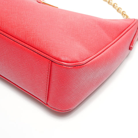 PRADA Re-Edition 2005 Saffiano Leather Shoulder Bag Red WS25080