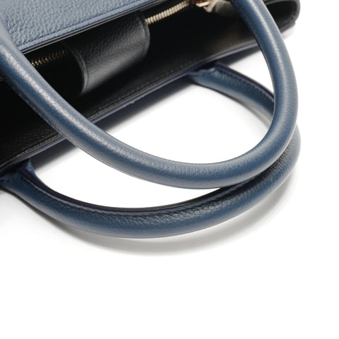 CHANEL Nr. 24 2017-2018 Executive Tote 2-Wege-Lederhandtasche Marineblau WS25084