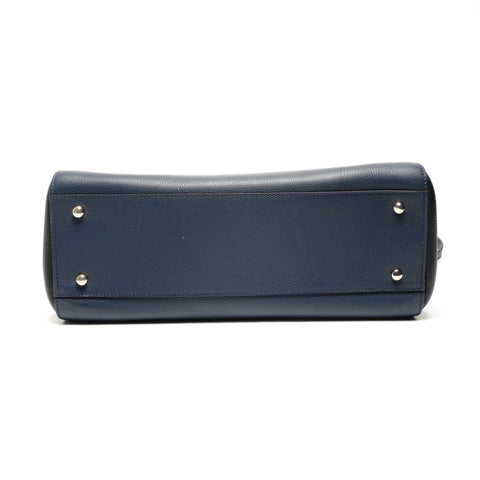 CHANEL No. 24 2017-2018 Executive Tote 2-way Leather Handbag Navy WS25084