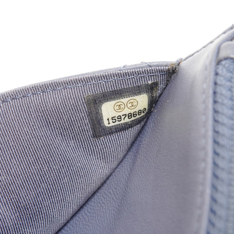 CHANEL 15th Series 2011 Lambskin Matelasse Classic Flap Chain Wallet Shoulder Bag purple WS25085