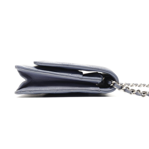 CHANEL 15th Series 2011 Lambskin Matelasse Classic Flap Chain Wallet Shoulder Bag purple WS25085