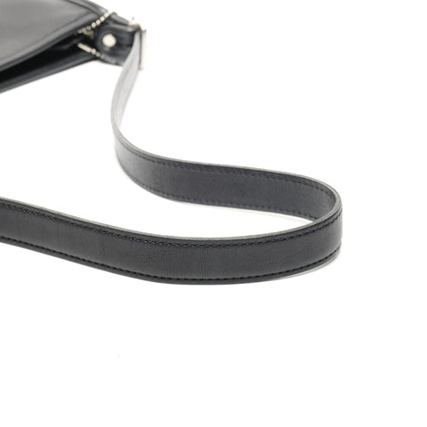 COACH Leather 9071 one belt Shoulder Bag black WS25086