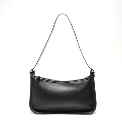 COACH Leather 9071 one belt Shoulder Bag black WS25086