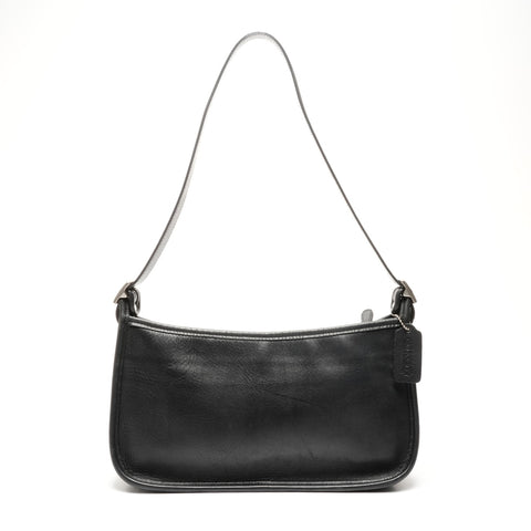 COACH Leather 9071 one belt Shoulder Bag black WS25086