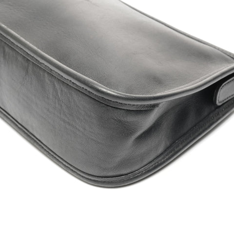 COACH Leather 9071 one belt Shoulder Bag black WS25086