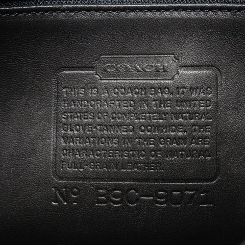 COACH Leather 9071 one belt Shoulder Bag black WS25086