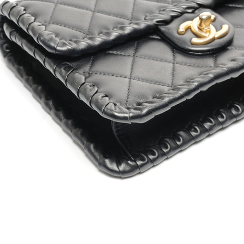 CHANEL Matelasse COCO Mark Double Chain Mini Shoulder Bag black WS25087