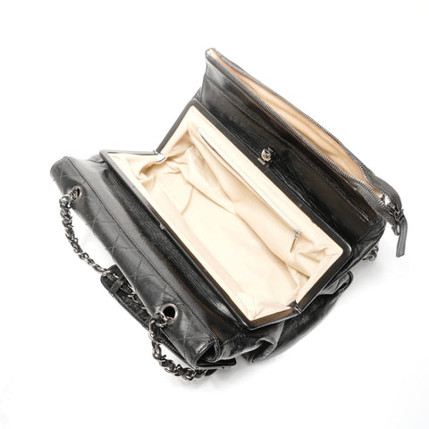 CHANEL No. 11 2006-2008 Wild Stitch COCO Mark Chain Shoulder Bag Shoulder Bag black WS25088