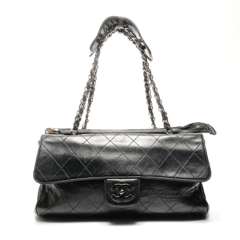 CHANEL No. 11 2006-2008 Wild Stitch COCO Mark Chain Shoulder Bag Shoulder Bag black WS25088