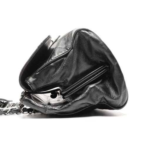 CHANEL No. 11 2006-2008 Wild Stitch COCO Mark Chain Shoulder Bag Shoulder Bag black WS25088