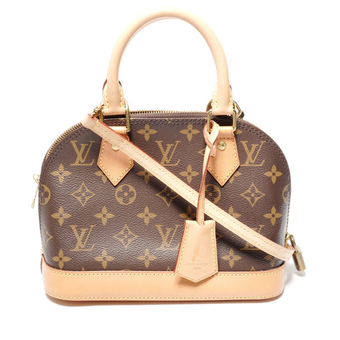 LOUIS VUITTON 2018 Monogram Alma BB Shoulder Bag Brown WS25089