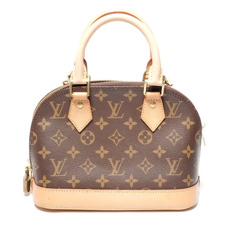 LOUIS VUITTON 2018 Monogram Alma BB Shoulder Bag Brown WS25089