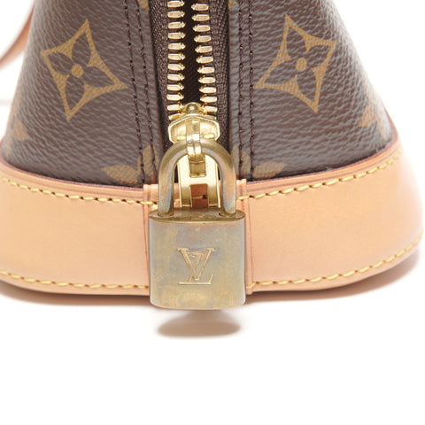LOUIS VUITTON 2018 Monogram Alma BB Shoulder Bag Brown WS25089