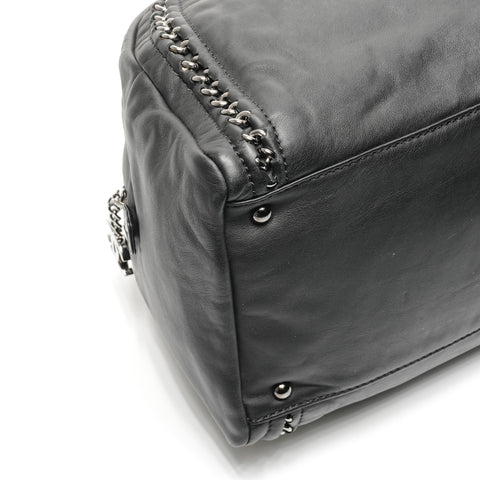 CHANEL 10 Series 2005-2006 Luxury Chain Shoulder Bag Boston bag black WS25094