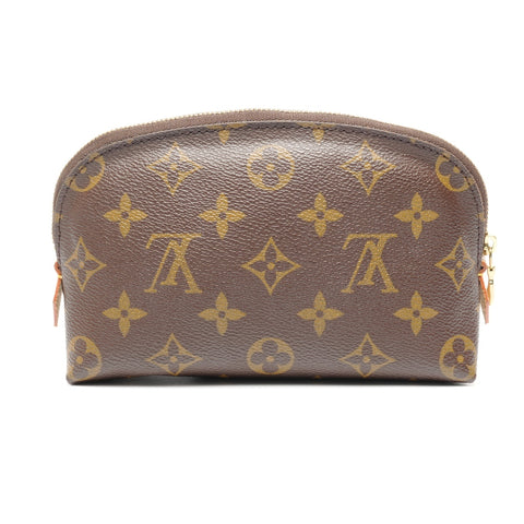 LOUIS VUITTON Monogram Pochette Cosmetic Pouch PVC Brown WS25095