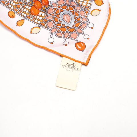 HERMES Silk scarf 90 pieces from the Maharajas scarf pink WS25097
