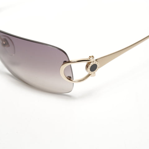 BVLGARI Rimless sunglasses Brown WS25103