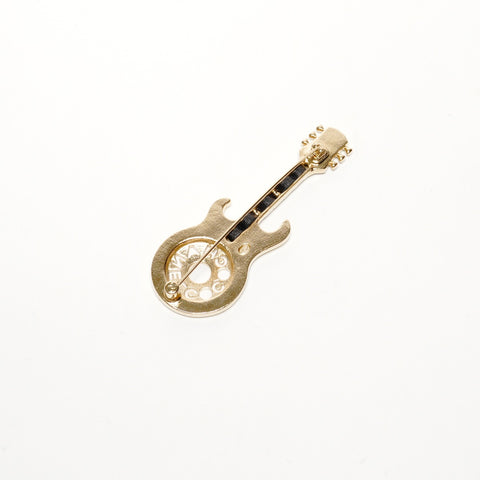 CHANEL L24A 2024 Guitar Brooch gold WS25104