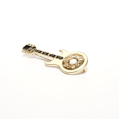 CHANEL L24A 2024 Guitar Brooch gold WS25104