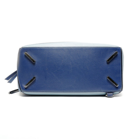 LOEWE Puzzle Medium Leather 2way Shoulder Bag blue WS25108