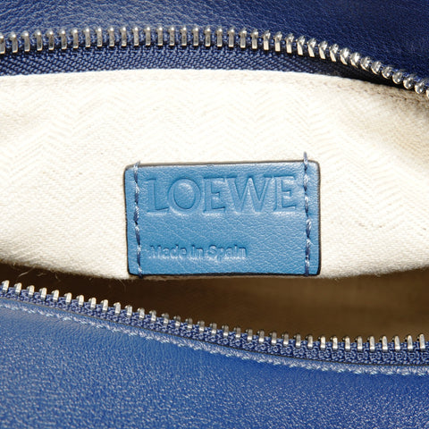 LOEWE Puzzle Medium Leather 2way Shoulder Bag blue WS25108