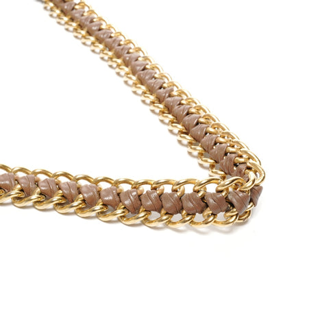 PRADA Gathered leather one belt Shoulder Bag Brown WS25109