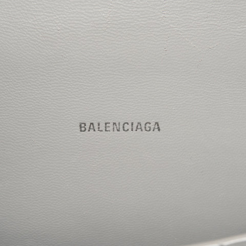 BALENCIAGA Graphic Hourglass XS 2way Shoulder Bag gray WS25112