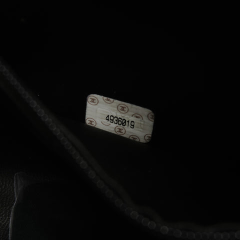 CHANEL No. 4 1996-1997 COCO Mark Caviar Skin Pouch black WS25113