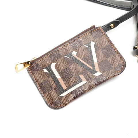 LOUIS VUITTON Belmont NV BB Damier Ebene Noir Tote Bag Brown WS25114