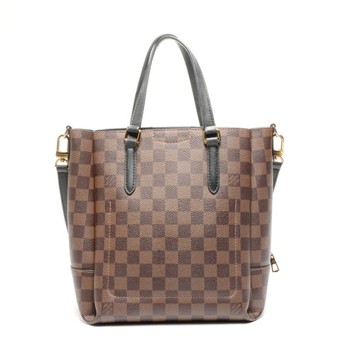 LOUIS VUITTON Belmont NV BB Damier Ebene Noir Tote Bag Brown WS25114