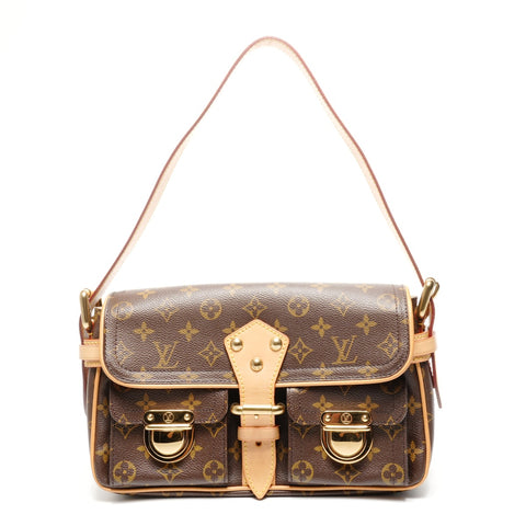 LOUIS VUITTON 2005 Monogram Hudson PM Shoulder Bag Brown WS25115