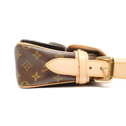 LOUIS VUITTON 2005 Monogram Hudson PM Shoulder Bag Brown WS25115