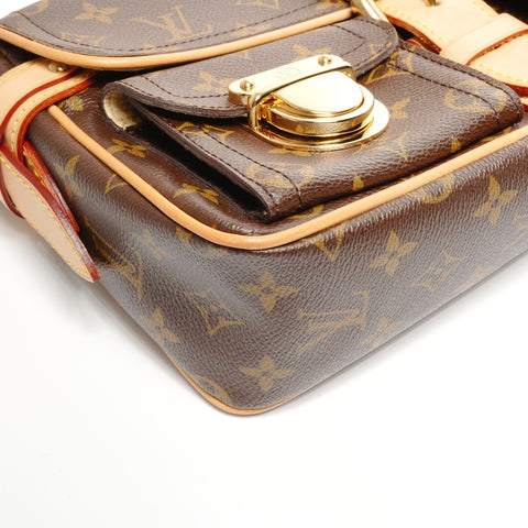 LOUIS VUITTON 2005 Monogram Hudson PM Shoulder Bag Brown WS25115